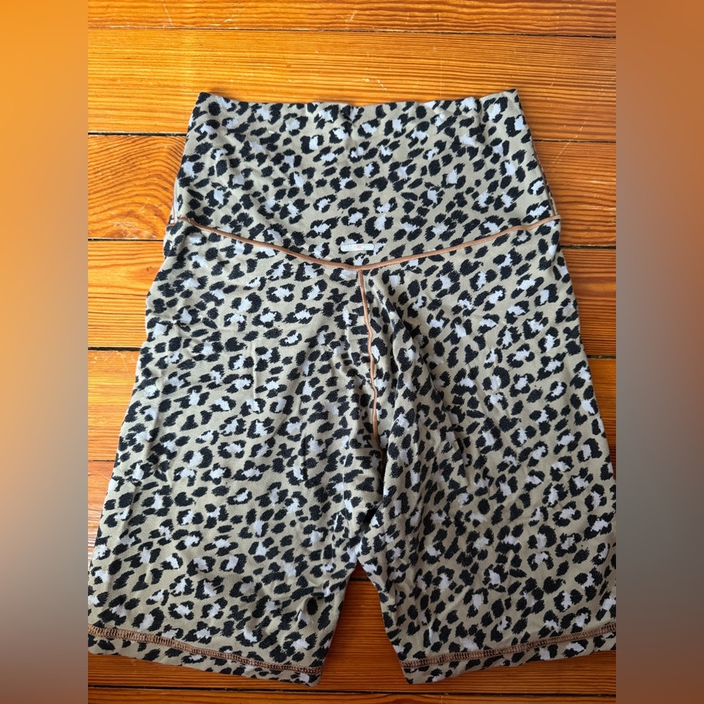 Aerie Leopard Print Bike Shorts